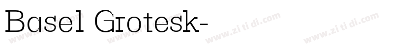 Basel Grotesk字体转换
